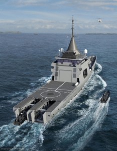 Vue du futur patrouilleur L'Adroit ©DCNS