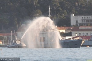 Arrivée de L'Adroit à Toulon