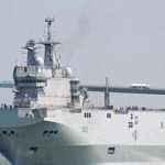 Le Dixmude sous le pont de Saint Nazaire