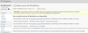 Mise à jour WordPress