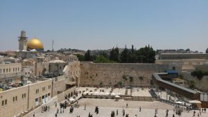 Le Mur des Lamentations et le Dôme du Rocher