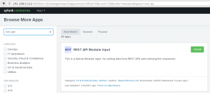 Splunk REST Modular Input