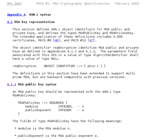 RSA key representation