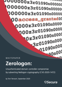 Zerologon by secura