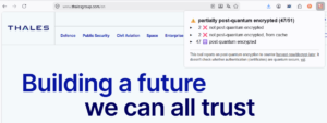 Exemple sur le site Thales